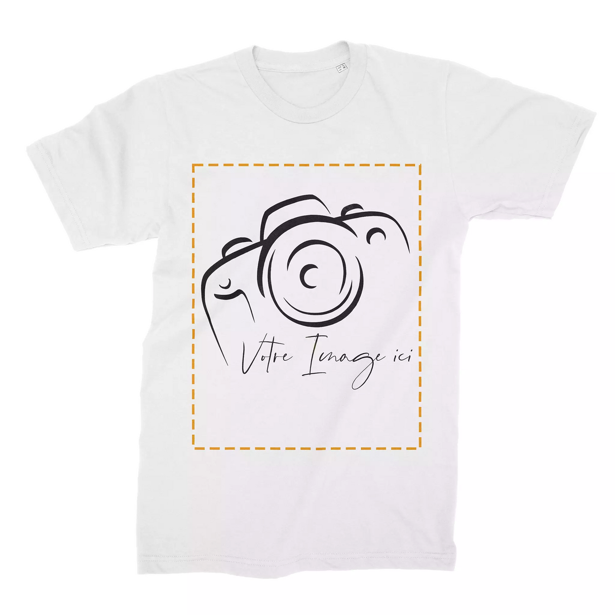 Lebonshirt Créez Votre Propre T-Shirt Premium Personnalisé Avec Photo Imprimée - T-shirt Homme - 100% Coton BIO Blanc