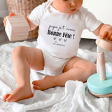 Lebonshirt - Body Bébé Premium 100% Coton Bio - Papa Je T'aime, Bonne Fête, Cadeau Personnalisé Bébé Pour La Fête Des Pères - L040623S02 Bébé