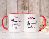 Lebonshirt - Mug Céramique Paranomique Personnalisé - Nounou Plus Que Parfaite, Un Grand Merci - L060622S18 Rouge