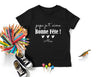 Lebonshirt - T-shirt Enfant Premium Coton Bio - Papa Je T'aime, Bonne Fête - L040623S02 Noir