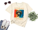 T-shirt Homme Niveau 30 Débloqué - Cadeau Parfait Anniversaire 30 Ans - L240522S01_30 Naturel