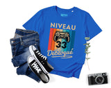 T-shirt Homme Niveau 33 Débloqué - Cadeau Parfait Anniversaire 33 Ans - L240522S01_33 Bleu