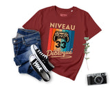 T-shirt Homme Niveau 33 Débloqué - Cadeau Parfait Anniversaire 33 Ans - L240522S01_33 Bordeaux