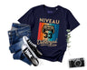 T-shirt Homme Niveau 33 Débloqué - Cadeau Parfait Anniversaire 33 Ans - L240522S01_33 Marine