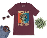 T-shirt Homme Niveau 34 Débloqué - Cadeau Parfait Anniversaire 34 Ans - L240522S01_34 Bordeaux