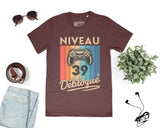 T-shirt Homme Niveau 39 Débloqué - Cadeau Parfait Anniversaire 39 Ans - L240522S01_39 Bordeaux