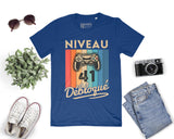 T-shirt Homme Niveau 41 Débloqué - Cadeau Parfait Anniversaire 41 Ans - L240522S01_41 Bleu