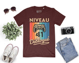 T-shirt Homme Niveau 41 Débloqué - Cadeau Parfait Anniversaire 41 Ans - L240522S01_41 Bordeaux