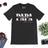 Lebonshirt - T-shirt Homme Premium 100% Coton Bio Personnalisé - Papa D'amour - L040623S01 Noir