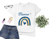 Lebonshirt - T-shirt Premium Femme 100% Coton Bio - Maman Et Mini, Cadeau Idéal Pour Mères Et Bébés - L120523S01 Blanc