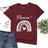 Lebonshirt - T-shirt Premium Femme 100% Coton Bio - Maman Et Mini, Cadeau Idéal Pour Mères Et Bébés - L120523S01 Bordeaux