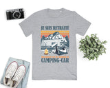 Lebonshirt - T-shirt Premium Homme Coton BIO - Je Suis Retraité - Mon Boulot Est De Conduire Un Camping Car - L270723S01 Gris