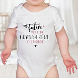 Lebonshirt Body Bébé Premium - Futur Meilleur Grand-frère Du Monde - L020622S30