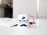 Lebonshirt Mug Céramique Personnalisé - Papi Cheri - L100623S01 Rose