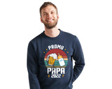 Lebonshirt Sweatshirt Premium Homme Coton BIO - Promu Papa 2024 - L220422S15