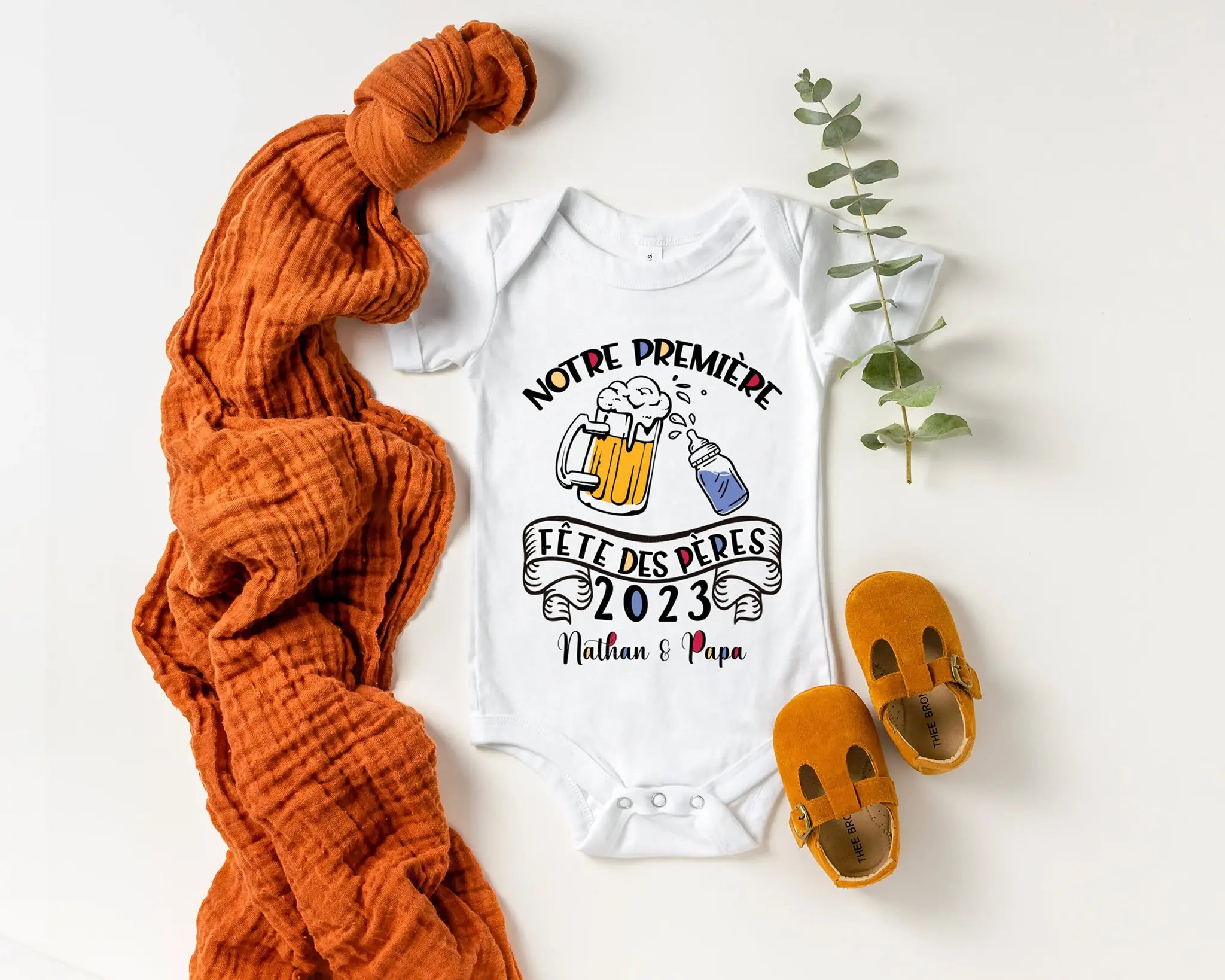 Lebonshirt Body B b Personnalis 100 Coton Bio Premi re F te