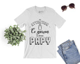 Lebonshirt® T-shirt Coton Bio Homme - Ettention, Ce Garçon Va Devenir Papy, Cadeau Pour Nouveau Papy - L170522S27 Blanc