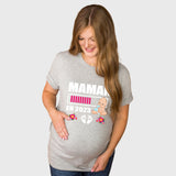 Lebonshirt® T-shirt Premium Femme En Coton Bio - Maman En 2024 - Cadeau Femme Enceinte & Jeune Maman - L220422S18