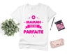 Lebonshirt® T-shirt Premium Femme En Coton Bio - T-shirt Anniversaire Maman, Maman Plus Que Parfaite, Cadeau Original Fête Des Mères - L130522S22