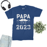 Lebonshirt® T-shirt Premium Homme Coton Bio - Papa En 2023, Cadeau Original Nouveau Parent Fête Dès Pères - L130522S20 Indigo