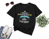 Lebonshirt® T-shirt Premium Homme Coton Bio - Un Homme Formidable Donne Toujours Un Papa Exceptionnel - L270522S34 Noir