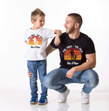 Lebonshirt® T-shirt Premium Personnalisé Enfant 100% Coton Bio - Tel Père Tel Fils - L270522S30 Papa Et Fils