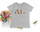 T-shirt Enfant Premium 100% Coton BIO - Futur Grand Frère, Annonce Grossesse - L040823S01 Gris