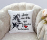 Lebonshirt Coussin Et Housse Juste une Fille Qui Aime Les Chevaux - L060422S17