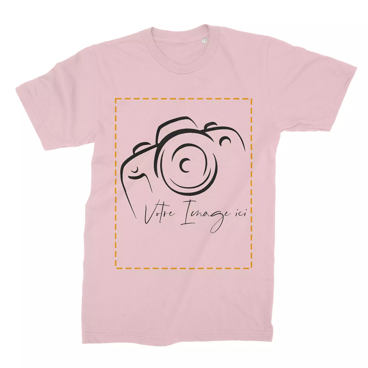 Lebonshirt Créez Votre Propre T-Shirt Premium Personnalisé Avec Photo Imprimée - T-shirt Homme - 100% Coton BIO Rose