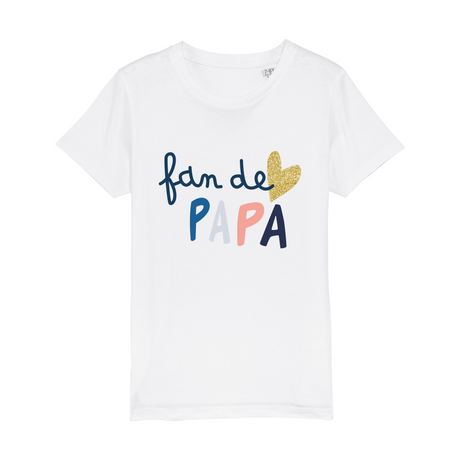 T-shirt Enfant 100% Coton Bio Lebonshirt - Fan De Papa - L270522S28