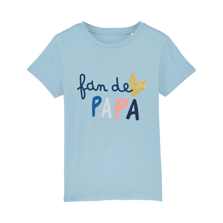 T-shirt Enfant 100% Coton Bio Lebonshirt - Fan De Papa - L270522S28