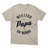 Lebonshirt T-shirt Homme - 100% Coton BIO - Meilleur Papa Au Monde - L270522S23