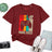 Lebonshirt® T-shirt Premium Homme 100% Coton Bio - Level Up Papa 2023 - Cadeau Humour Papa Gamer - Bordeaux