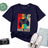 Lebonshirt® T-shirt Premium Homme 100% Coton Bio - Level Up Papa 2023 - Cadeau Humour Papa Gamer - Marine