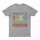 Lebonshirt T-shirt Premium Homme, Cadeau Aniversaire 1950 Fabriqué En 1950 Vieilli A La Perfection Gris