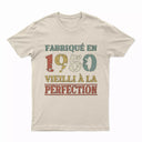 Lebonshirt T-shirt Premium Homme, Cadeau Aniversaire 1950 Fabriqué En 1950 Vieilli A La Perfection Naturel