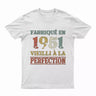 Lebonshirt T-shirt Premium Homme, Cadeau Aniversaire 1951 Fabriqué En 1951 Vieilli A La Perfection Blanc