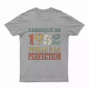 Lebonshirt T-shirt Premium Homme, Cadeau Aniversaire 1952 Fabriqué En 1952 Vieilli A La Perfection Gris