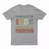 Lebonshirt T-shirt Premium Homme, Cadeau Aniversaire 1952 Fabriqué En 1952 Vieilli A La Perfection Gris