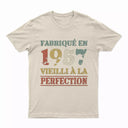 Lebonshirt T-shirt Premium Homme, Cadeau Aniversaire 1957 Fabriqué En 1957 Vieilli A La Perfection Naturel