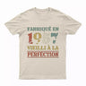 Lebonshirt T-shirt Premium Homme, Cadeau Aniversaire 1957 Fabriqué En 1957 Vieilli A La Perfection Naturel