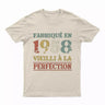 Lebonshirt T-shirt Premium Homme, Cadeau Aniversaire 1958 Fabriqué En 1958 Vieilli A La Perfection Naturel