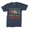 Lebonshirt T-shirt Premium Homme, Cadeau Aniversaire 1963 Fabriqué En 1963 Vieilli A La Perfection Marine