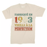 Lebonshirt T-shirt Premium Homme, Cadeau Aniversaire 1963 Fabriqué En 1963 Vieilli A La Perfection Naturel