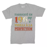 Lebonshirt T-shirt Premium Homme, Cadeau Aniversaire 1967 Fabriqué En 1967 Vieilli A La Perfection Gris