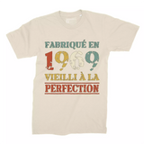 Lebonshirt T-shirt Premium Homme, Cadeau Aniversaire 1969 Fabriqué En 1969 Vieilli A La Perfection Naturel