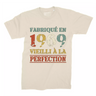 Lebonshirt T-shirt Premium Homme, Cadeau Aniversaire 1969 Fabriqué En 1969 Vieilli A La Perfection Naturel