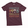 Lebonshirt T-shirt Premium Homme, Cadeau Aniversaire 1975 Fabriqué En 1975 Vieilli A La Perfection Bordeaux