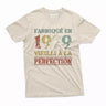 Lebonshirt T-shirt Premium Homme, Cadeau Aniversaire 1979 Fabriqué En 1979 Vieilli A La Perfection Naturel