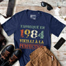 Lebonshirt T-shirt Premium Homme, Cadeau Aniversaire 1984 Fabriqué En 1984 Vieilli A La Perfection Marine